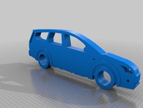 ford focus turnier portachiavi automotive estate di messa a fuoco keychain 3d print model - Mito3D