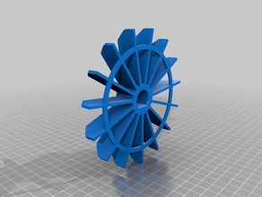 air compressor fan replacement parts blades 3d print model - Mito3D