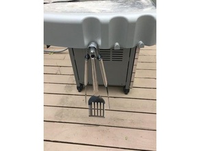 large small accessory adapter original weber genesis 2007 thru 2016 outdoor & garden gas grill utensils 3d print model - Mito3D