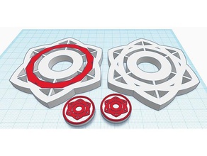 cycloid fidget spinner toy & game accessories cool dual extruder extrusion fidget-toy fun math single 3d print model - Mito3D
