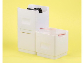 pila di container - peek-in grado i contenitori box contenitore stampato stack impilabile 3d print model - Mito3D