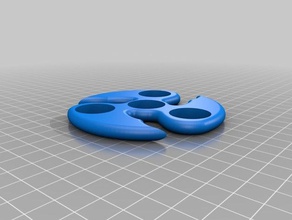fidget spinner reaper design v2 3d-drucken hand zappeln Spielzeug 3d print model - Mito3D