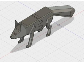 fox giftbox arte interativa 3d print model - Mito3D