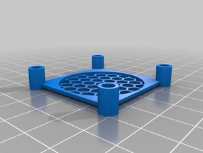 meine angepasste generische fan guard filter mesh Stollen Abstandshalter Teile kundengebundene 3d print model - Mito3D