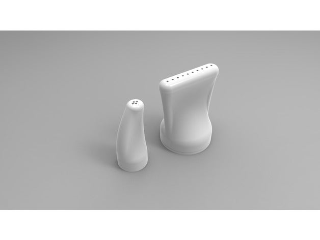 modern salt shakers containers condiments food kitchen shaker table utensils 3D print model - Mito3D