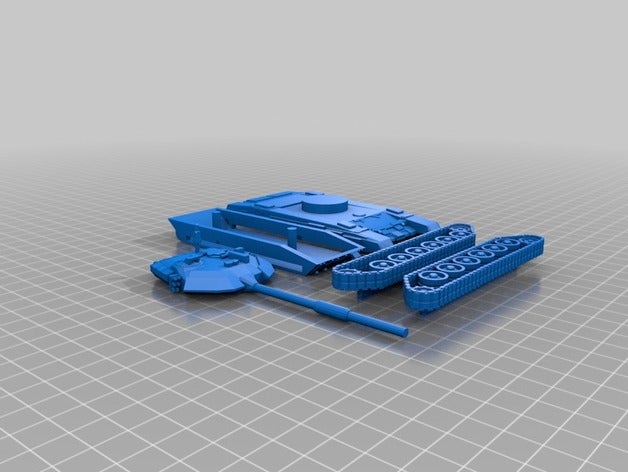 1 72 20mm m1a1 abrams 3d-drucken 3D print model - Mito3D