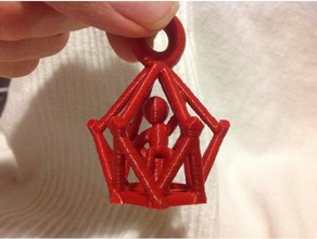 free prisoner 2 jewelry decoration form keyring knickknack mathematical art toy 3d print model - Mito3D