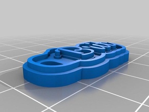 brit keychains customized 3d print model - Mito3D