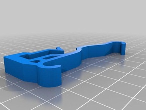 valance klip üst güçlendirilmiş yedek parça kör panjur klibi 3d print model - Mito3D