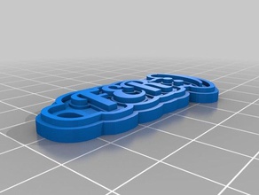fer de porte-clés personnalisé 3d print model - Mito3D