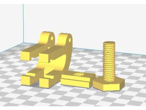 anet a8 y belt tensioner - remix 3d printer parts 3d print model - Mito3D
