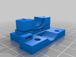 ctc prusa i3 pro b e3d v6 mount w radial fan 3d printer parts 3d print model - Mito3D