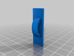 my customized parametric shock cord mount hobby 3d print model - Mito3D