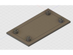 Montageplatte raspberry pi null - Elektronik 3d print model - Mito3D