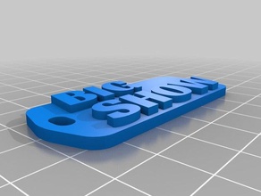 big show keychains customized 3d print model - Mito3D
