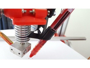 extruder-pen-Berg 3d Drucker Zubehör extruder heatbreak mount Stift 3d print model - Mito3D