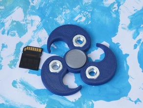 renforcé yin-yang fidget spinner m10 jouets mécaniques 3d print model - Mito3D
