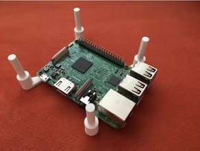raspberry pi 2 3 sistema de apilamiento los tornillos equipo caso el progreso del trabajo 3d print model - Mito3D
