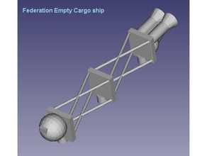 Federasyon yük gemileri 3 x araç uzay gemisi 3d print model - Mito3D