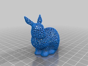 meshmixer conejito de voronoi las esculturas bunny 3d print model - Mito3D