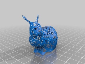 meshmixer bunny voronoi gelişmiş heykeller 3d print model - Mito3D