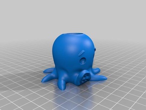 octopus pen holder 3d print model - Mito3D