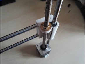 prusa i3 mk2 x-ends 22mm leadscrew nut 3d printer parts lead screw 3d print model - Mito3D