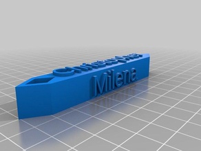 christopher Schlüsselanhänger kundengebundene 3d print model - Mito3D