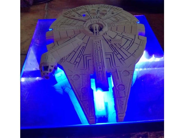 falcon millenium levitation decor magnetic millennium starwars star wars 3D print model - Mito3D