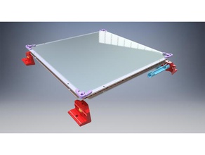 d-bot bajo nivel de vidrio aliado heatbed silicona ca estera calor Impresora 3d las piezas cama cristal titular caliente calentador 3d print model - Mito3D