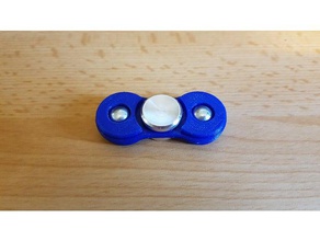 r188 spinner 12mm balls remix toys & games ball bearings adhd aluminum cap bearing fidget pla thumb set 3d print model - Mito3D