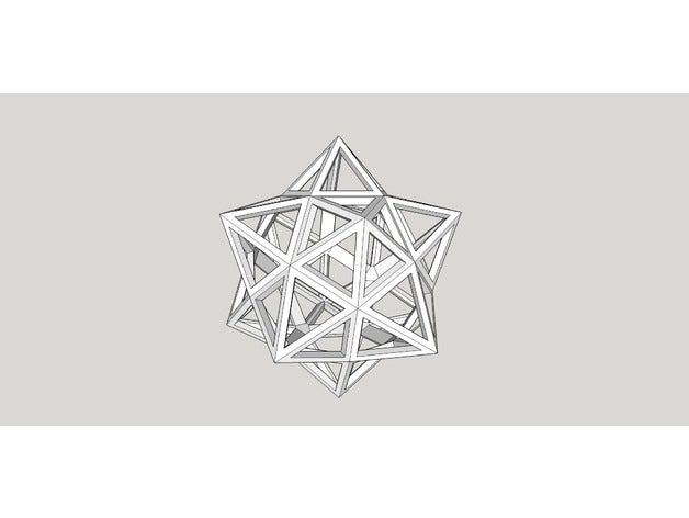 sternförmiges Dodekaeder Mathe-Kunst dodecaedre etoile geometrie math polyedre Polyeder Stern stellar stello 3D print model - Mito3D
