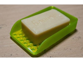 soapdish bathroom soap dish tray 3d print model - Mito3D
