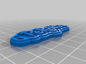 peroko keychains customized 3d print model - Mito3D