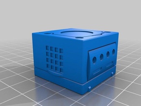 gamecube keychain Schlüsselanhänger 3d print model - Mito3D