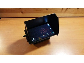 nvidia shield tablet sun shade hood dji mavic cnt mount pro 3d print model - Mito3D