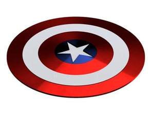 captian americal shield fidget spinner toys & games captain america hand spinners toy 3d print model - Mito3D