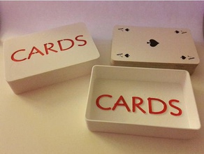 house cards games deck box 3d print model - Mito3D