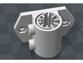 ajustable eje y montaje de casquillo lineal Impresora 3d las piezas buje linear del cojinete el movimiento lm8uu titular monte prusa i3 eje-y rodamiento 3d print model - Mito3D