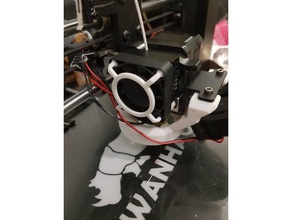 wanhao i3 40mm fan guard 3d printer parts gaurd supportless upgrade plus 3d print model - Mito3D