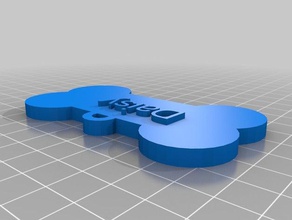 placa de daisy animais estimação personalizado 3d print model - Mito3D