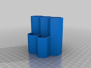 honeycomb-Kabel-organizer - Organisation Kabel openscad Veranstalter 3d print model - Mito3D