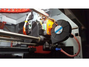 da vinci 10 blower fan mount 3d printer accessories 3d print model - Mito3D