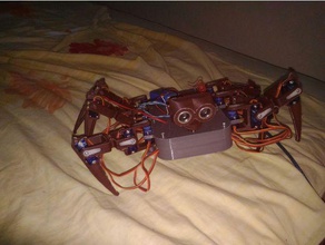 örümcek robot Robotik arduino servo 3d print model - Mito3D