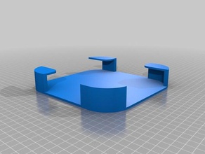 roku 4 suporte para tv de montagem organização 3d print model - Mito3D