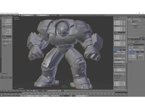 hulkbuster birimleriyle v02b heykeller 3d print model - Mito3D