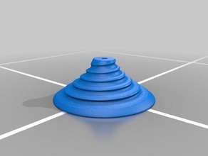 die konischen spiral-guide-Spule mechanische Spielzeuge pull-string spool 3d print model - Mito3D