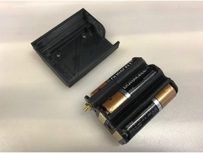 aa battery holder 7-8 volts electronics batteries box case 3d print model - Mito3D