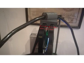 tronxy 802 hotend cable holder 3d printer accessories parts management p802 3d print model - Mito3D