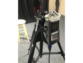 zoom h4n montagem de tripé o áudio filme cinema gravação em vídeo 3d print model - Mito3D